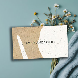 MODERNE ABSTRAKTE GEOMETRISCHE KERAMIK TEXTURE VISITENKARTE