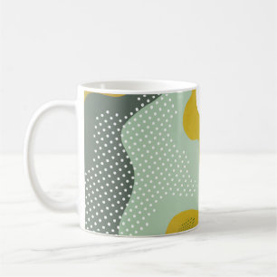 Moderne abstrakte geometrische Komposition mit Dek Kaffeetasse