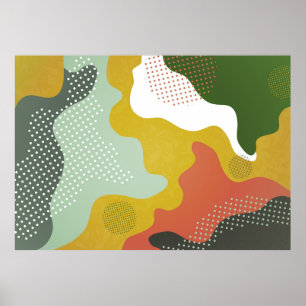 Moderne abstrakte geometrische Komposition mit Dek Poster