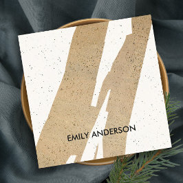 MODERNE ABSTRAKTE GEOMETRISCHE KUNST KERAMIK TEXTU QUADRATISCHE VISITENKARTE