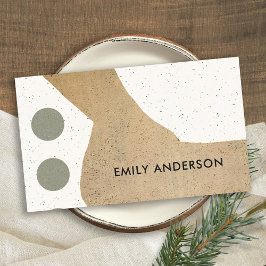 MODERNE ABSTRAKTE GEOMETRISCHE KUNST KERAMIK TEXTU VISITENKARTE