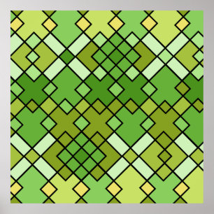 moderne abstrakte geometrische Kunst Poster