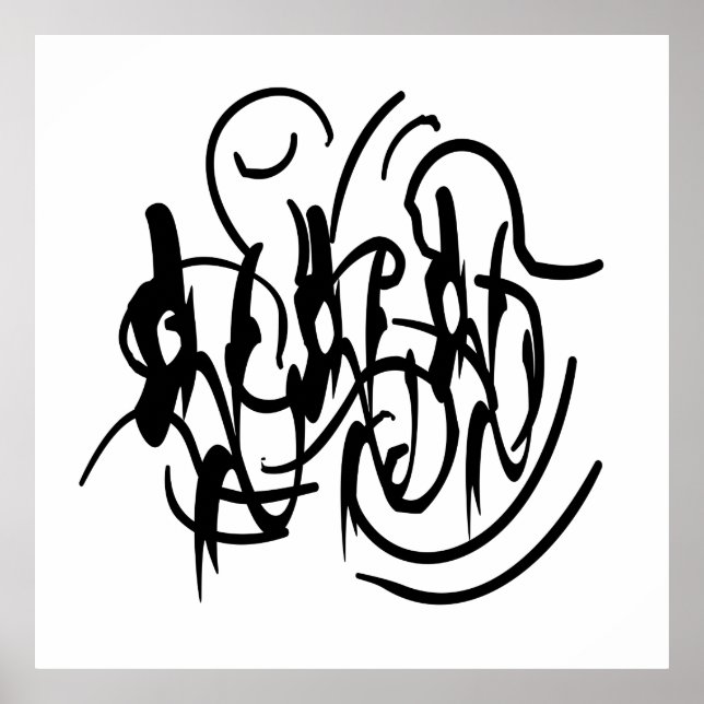 moderne abstrakte geometrische Kunst Poster (Vorne)