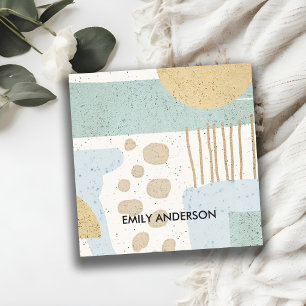 MODERNE ABSTRAKTE GEOMETRISCHE KUNST QUADRATISCHE VISITENKARTE