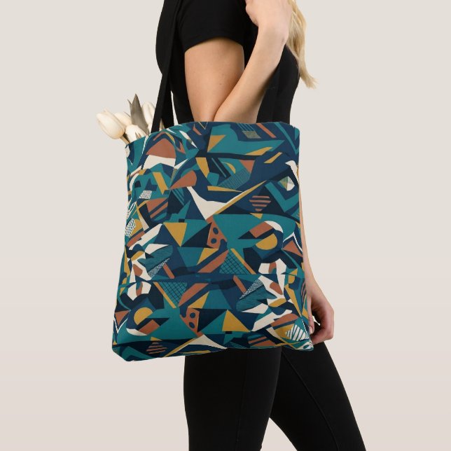 Moderne abstrakte geometrische Kunst - Retro Türki (Von Nahem)