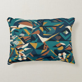 Moderne abstrakte geometrische Kunst - Retro Türki Dekokissen