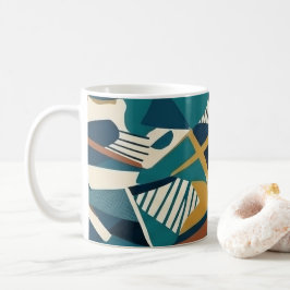 Moderne abstrakte geometrische Kunst - Retro Türki Kaffeetasse