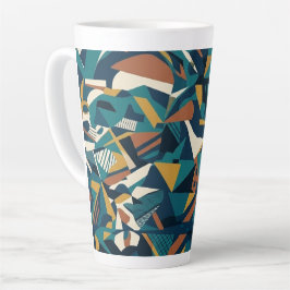 Moderne abstrakte geometrische Kunst - Retro Türki Milchtasse