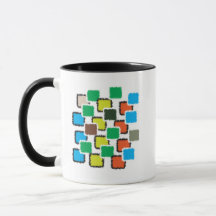 Moderne abstrakte geometrische Muster-Kaffeetasse,