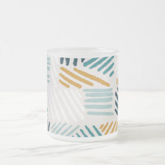 Moderne abstrakte geometrische Pinsel-Pattern Mattglastasse