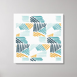 Moderne abstrakte geometrische Pinselstruktur Leinwanddruck