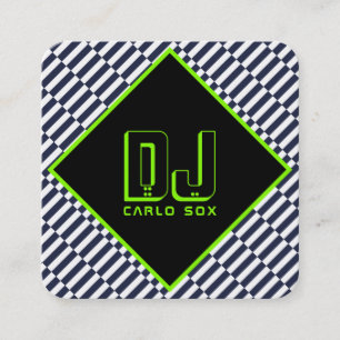 Moderne abstrakte geometrische progressive Art Quadratische Visitenkarte