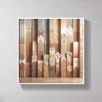 Moderne abstrakte geometrische Säulenkunst - Textu