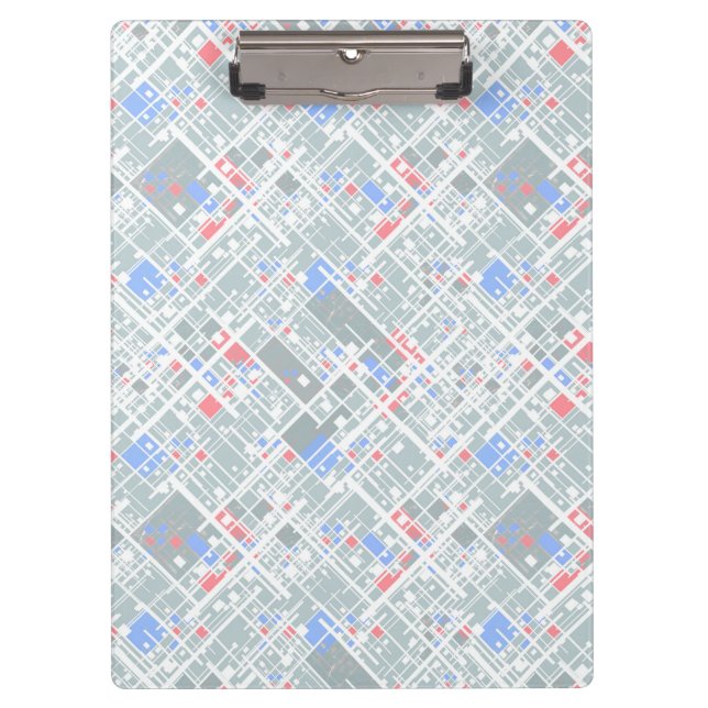 Moderne abstrakte geometrische Struktur. Klemmbrett (Vorderseite)