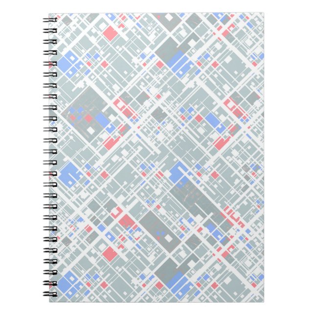 Moderne abstrakte geometrische Struktur. Notizblock (Vorderseite)