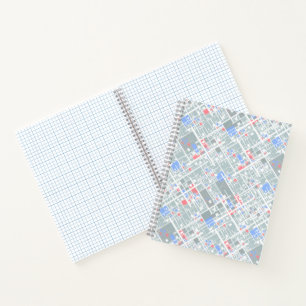 Moderne abstrakte geometrische Struktur. Notizbuch