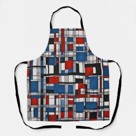 Moderne Abstrakte geometrische Wandkunst Schürze