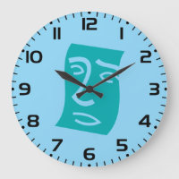 Moderne abstrakte Gesichtslinienkunst Teal