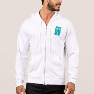 Moderne abstrakte Gesichtslinienkunst Teal Hoodie