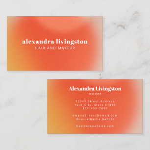 Moderne Abstrakte Gradient Creative Künstlerisch O Visitenkarte