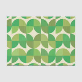 Moderne Abstrakte Grünformen des Mittelalters Seidenpapier