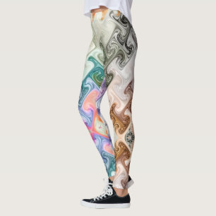 moderne abstrakte H,i Buchstaben farbenfroher wirb Leggings