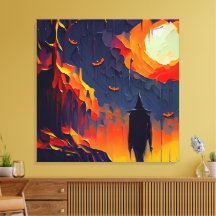 Moderne Abstrakte Halloween-Nacht