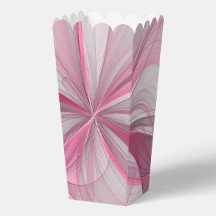 Moderne abstrakte hellrosa graue Fraktal-Design Geschenkschachtel