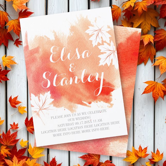 Moderne abstrakte Hochzeit von Korallenpfirsichen Einladung (Von Creator hochgeladen)