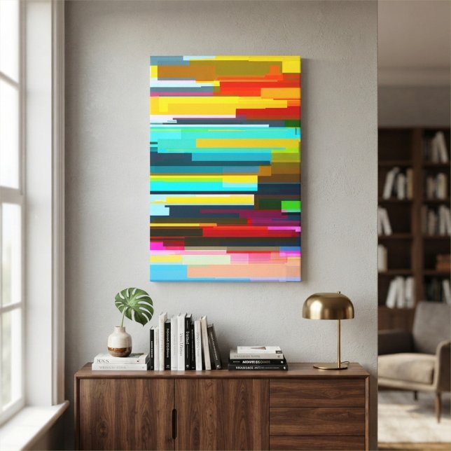 Moderne abstrakte Horizonte Farbige Geometrie Leinwanddruck (Von Creator hochgeladen)