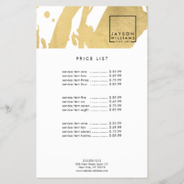 Moderne Abstrakte Imitate Gold Pinselstriche Flye Flyer