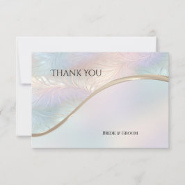 Moderne Abstrakte Iridescent danke Karte