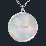 Moderne Abstrakte Iridescent-Kette Versilberte Kette<br><div class="desc">Schöne,  moderne,  Abstrakte Iridescent Necklace</div>