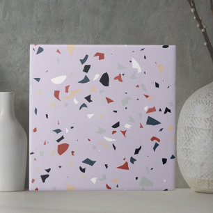 Moderne abstrakte italienische Terrazzo-Nahtlos-Mu Fliese