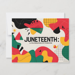 Moderne Abstrakte Jugendfreiheitsfeier Kunst Feiertagskarte