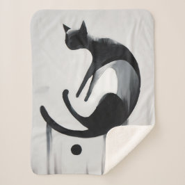 Moderne Abstrakte Katze - Minimalistische Design K Sherpadecke