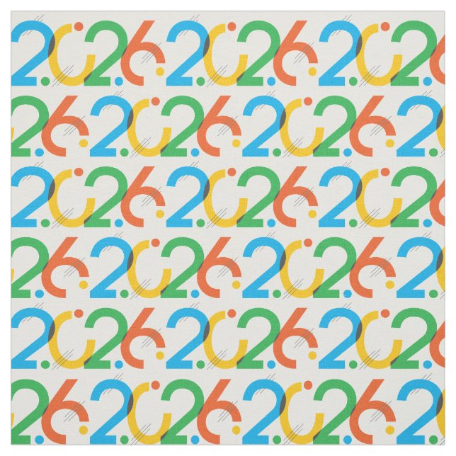 Moderne Abstrakte Klasse 2026 Fabric Stoff (Muster)