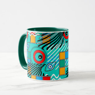 Moderne abstrakte kreative mehrfarbige Muster Tasse