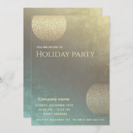 Moderne abstrakte Kreise Corporate Holiday Party Einladung
