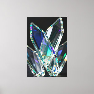 Moderne abstrakte Kristallprismen-Kunst   Luxus G Leinwanddruck