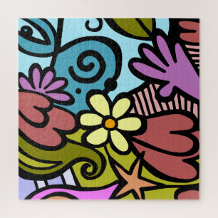 Moderne Abstrakte kubanische Kunst Personalisiert Puzzle