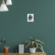 Moderne Abstrakte Kunst Blau Pink Schwarz Poster (Living Room 1)