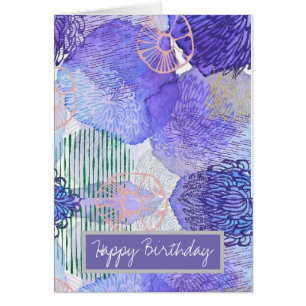 Moderne abstrakte Kunst blau und lila