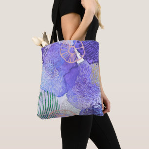 Moderne abstrakte Kunst blau und lila