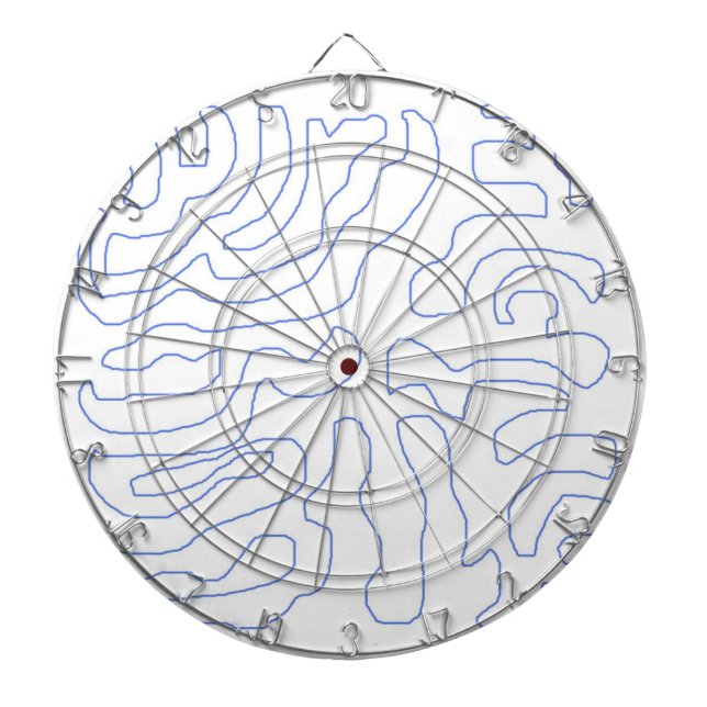 moderne abstrakte Kunst Dartscheibe (vorne)