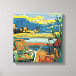 Moderne Abstrakte Kunst: Eine Reise durch Farben Leinwanddruck