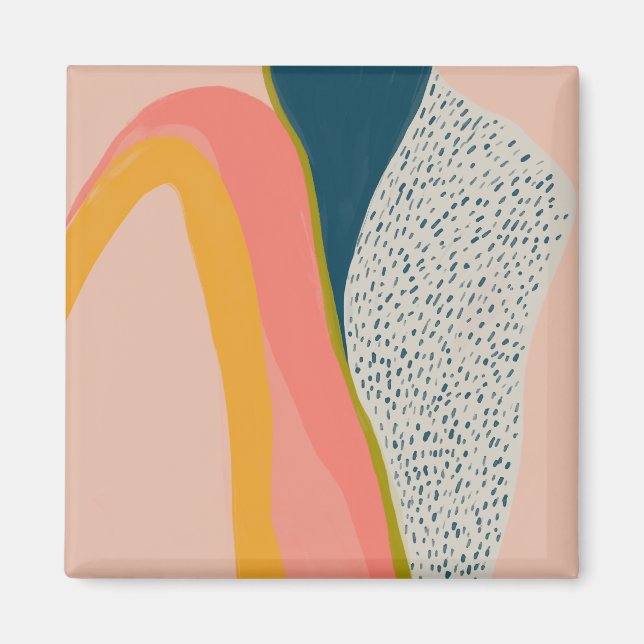 Moderne Abstrakte Kunst - farbenfrohe iPhone Case Magnet (Vorne)