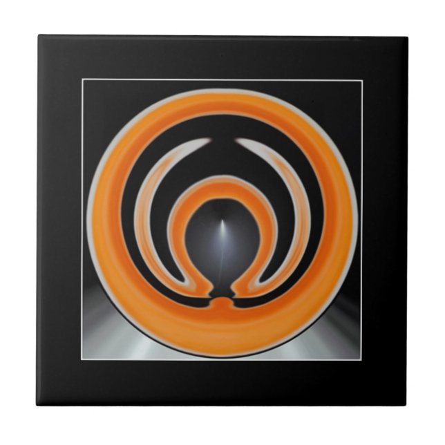 Moderne Abstrakte Kunst Fliese (Vorderseite)