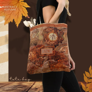 Moderne Abstrakte Kunst Herbst Rustikal Braun Mono