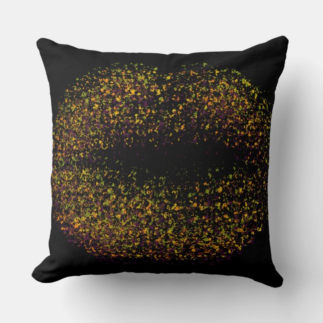 Moderne Abstrakte Kunst Kissen (Vorderseite)